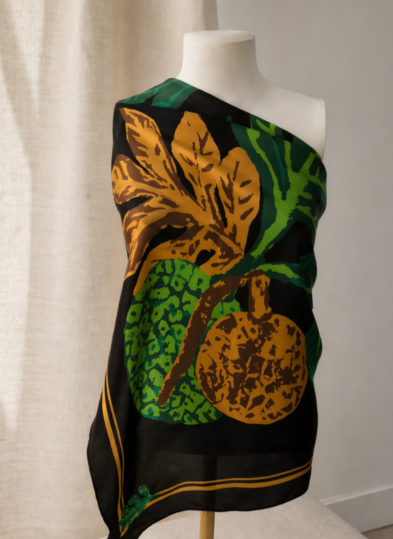 Jardin Noir Silk Scarf