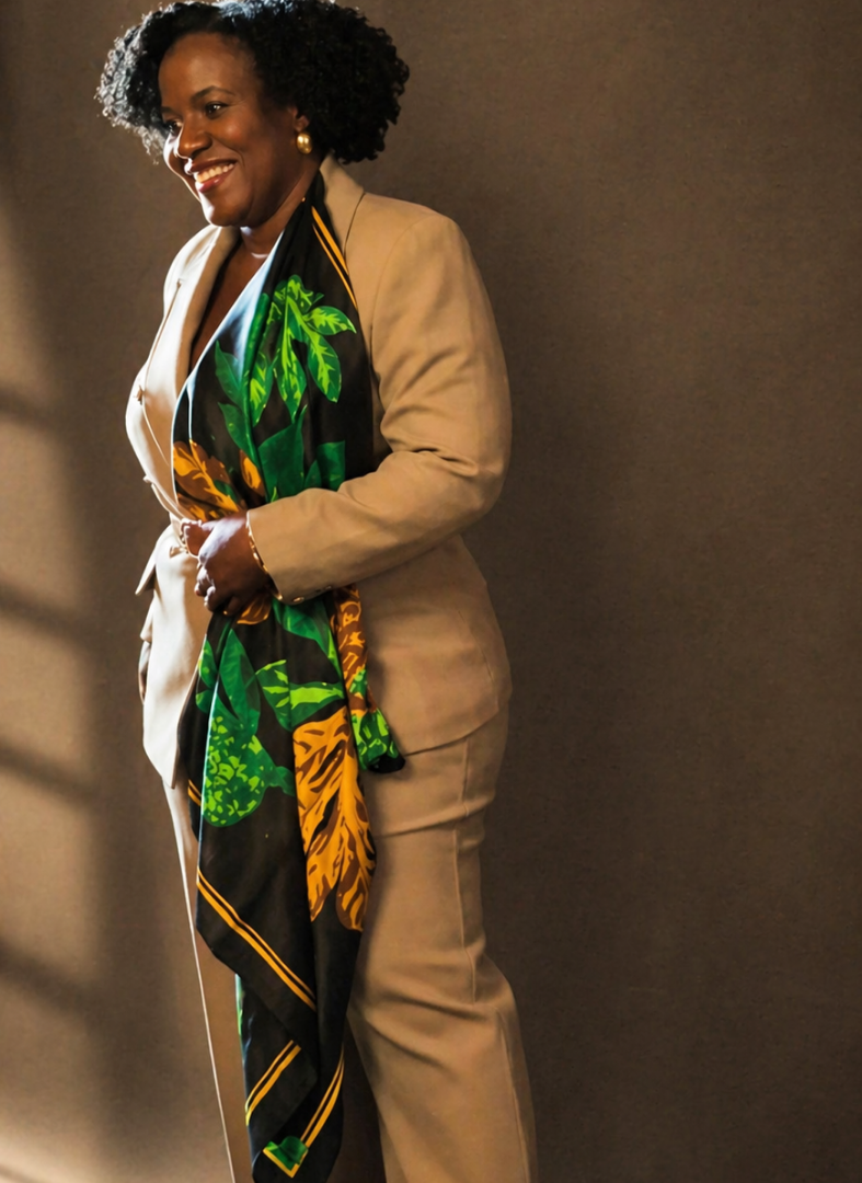 Jardin Noir Silk Scarf