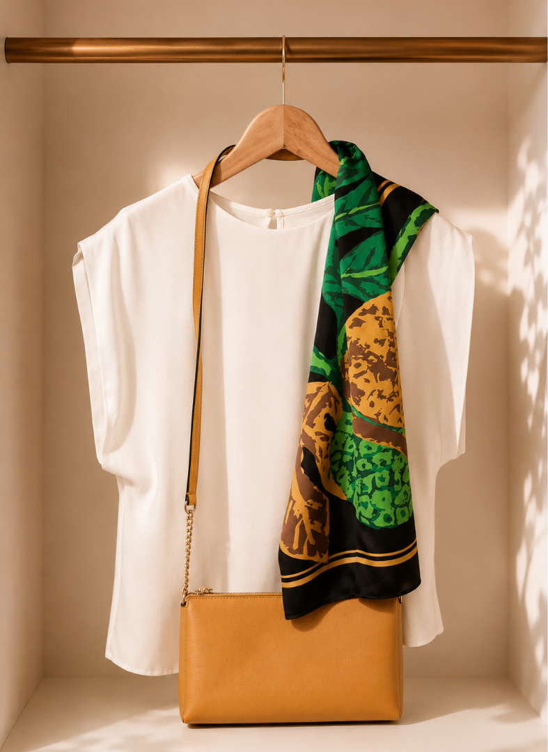 Jardin Noir Silk Scarf