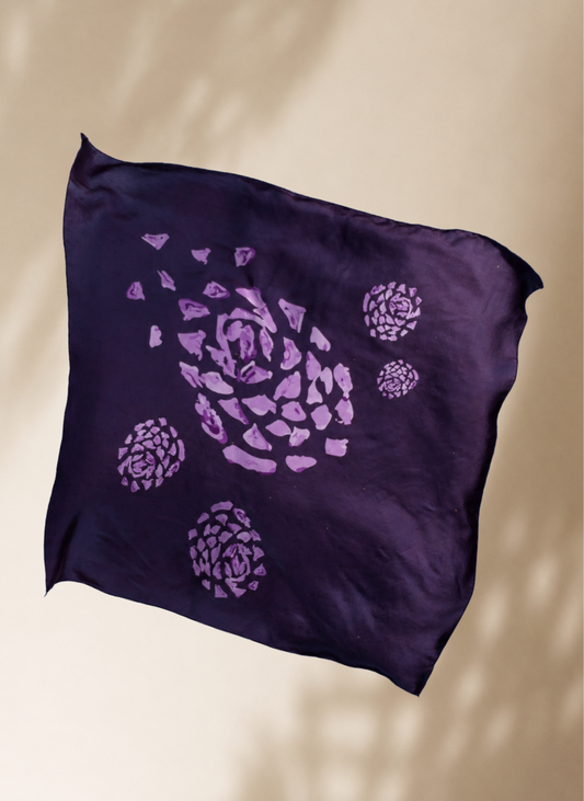 Velour Noir Silk Scarf