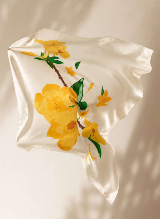 Jardin Soleil Silk Scarf
